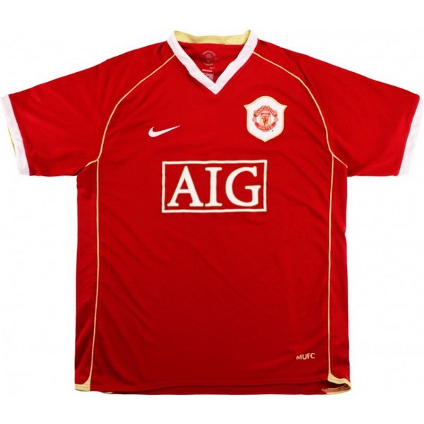 Camisetas Manchester United Primera equipo Retro 2006 2007 Rojo
